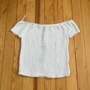 New off the shoulder white top